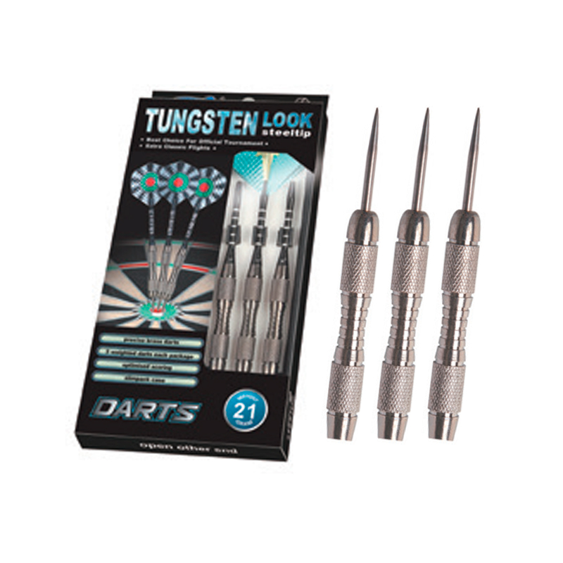 BL-3400 Juego de dardos profesionales con punta de acero con apariencia de tungsteno de 21 g