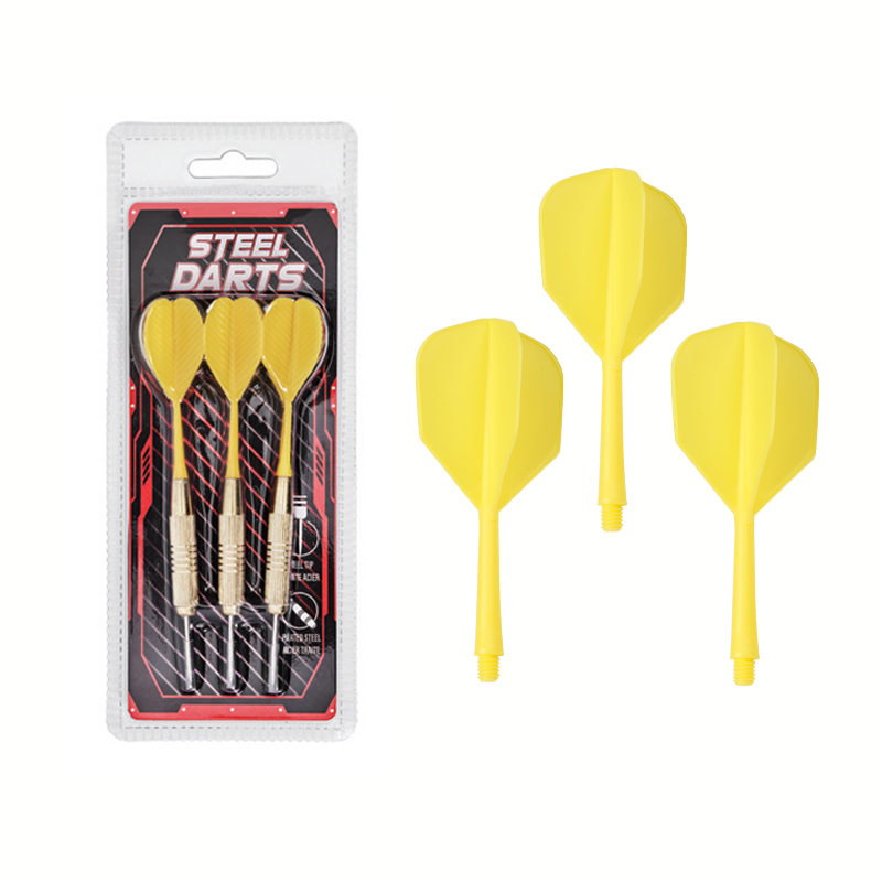 BL-3020 Juego de dardos de flores con punta de acero de malla dorada clara de 20 g