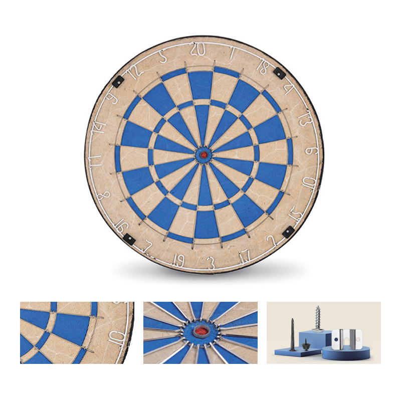 Diana de cerdas profesional serie azul con diseño de impresión especial