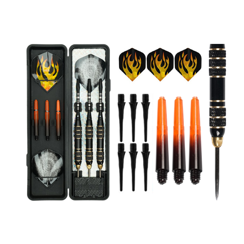 BL-1362 Juego de dardos profesionales con punta de acero de 22 g y estuche de transporte